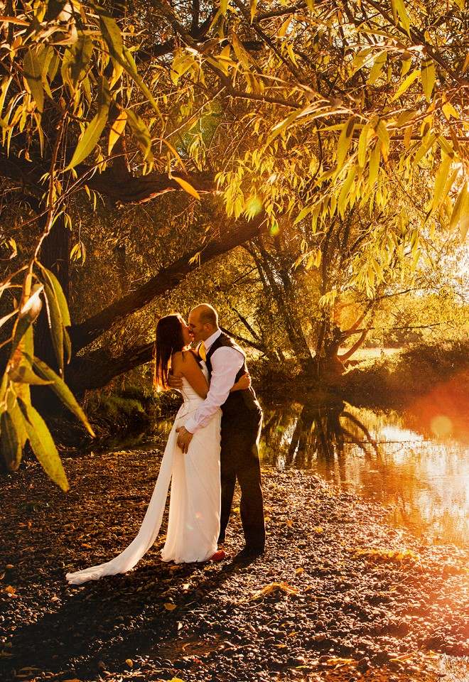 Golden hour by the river