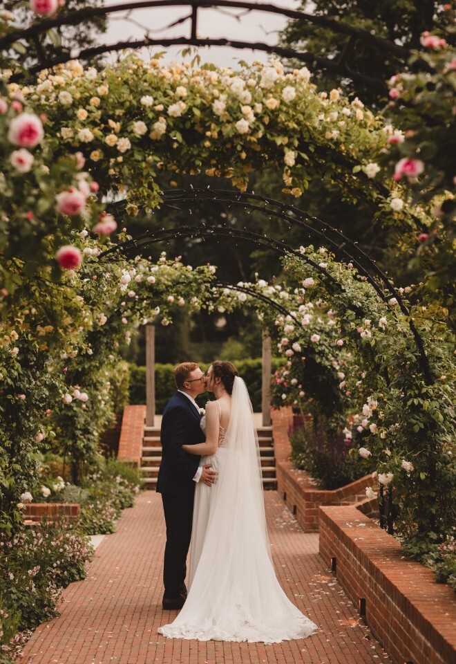 Rose Arches at The Post Barn