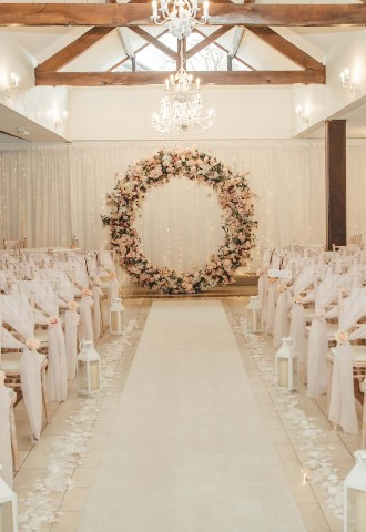 Wedding ceremony at Stirk House