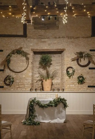 Ceremonies in the barn