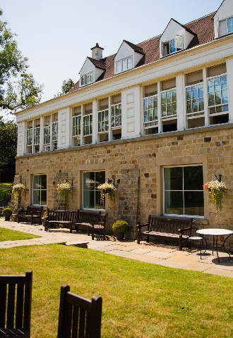 Gardens of Losehill House wedding venue in derbyshire