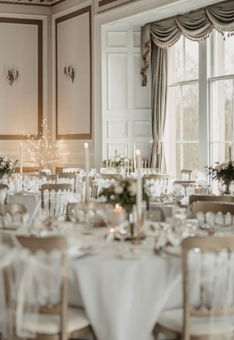 Wedding reception at Auchen Castle - a romantic castle wedding venue in Scotland