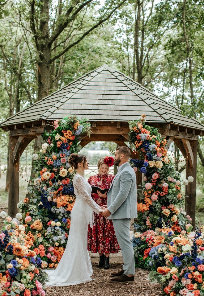 Woodland Wedding Stratton Court Barn