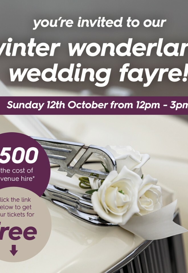 Winter Wonderland Wedding fayre 12th Oct 12pm - 3pm 