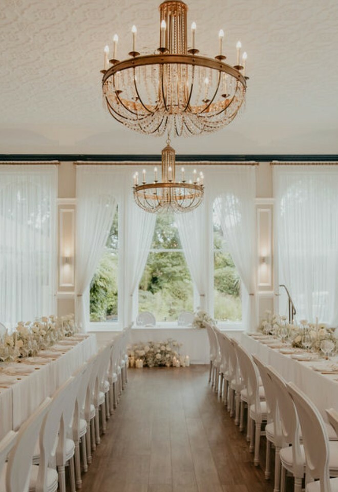 Chandelier Wedding Breakfast