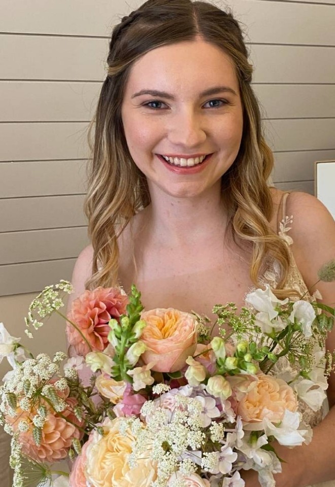 Spring bridal makeup