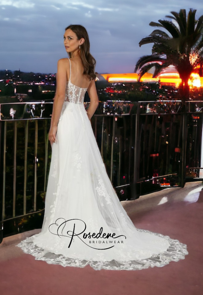 Destination or beach wedding dress