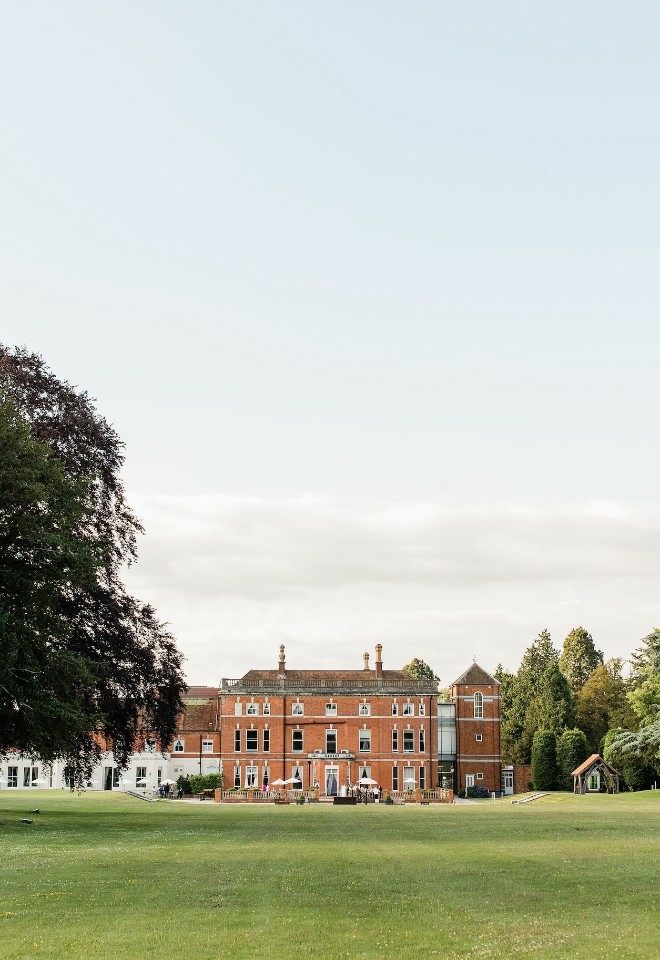 Oakley Hall Hotel exterior - grand Georgian manor nestled in the countryside (Maddie Waters Photography)
