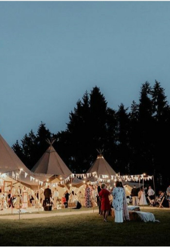 garden festival style wedding