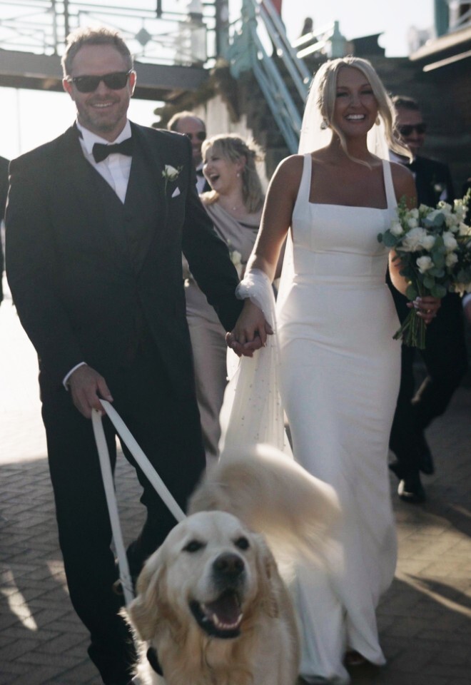 Married couple with the dog