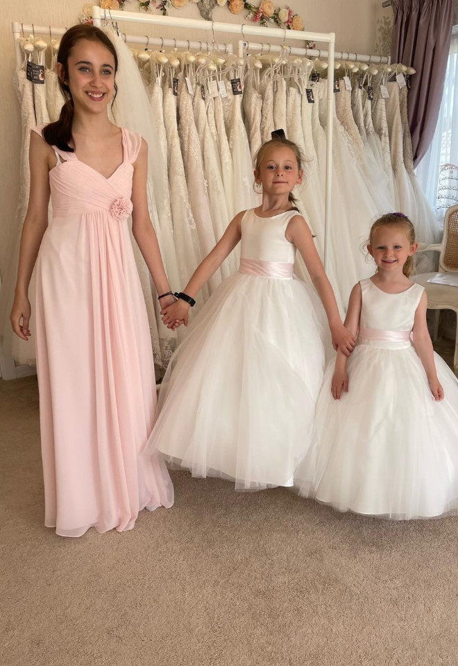 All ages of bridesmaids catered for - from Age 1 to adult and Juniors too!