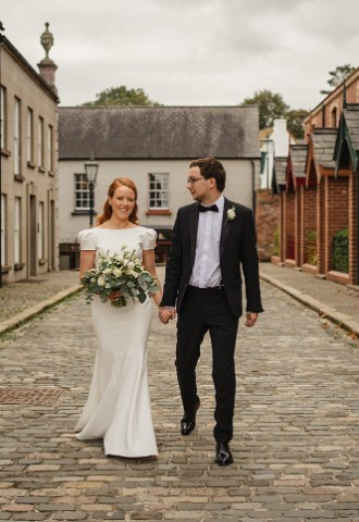ulster folk museum wedding cobbled street