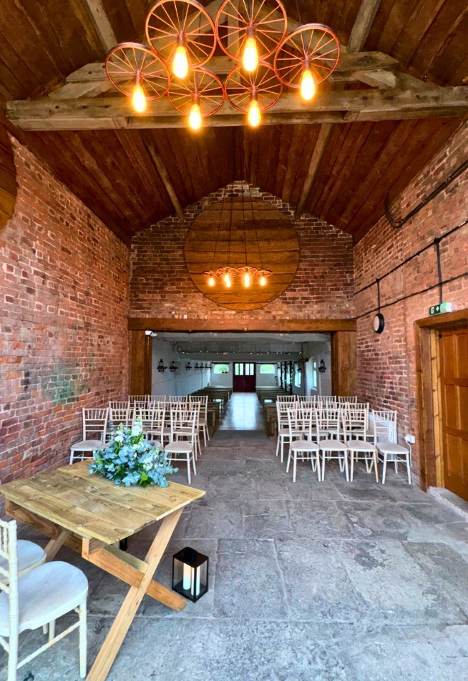 Ceremony Room at Stock Farm Barn 