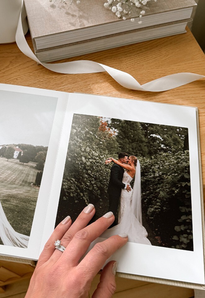 Inkifi Wedding Photo Album On Table 