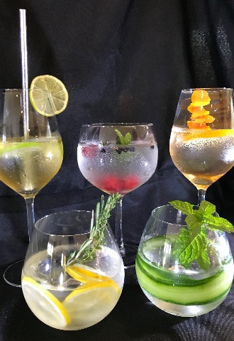 A range of premium and classic gins available.