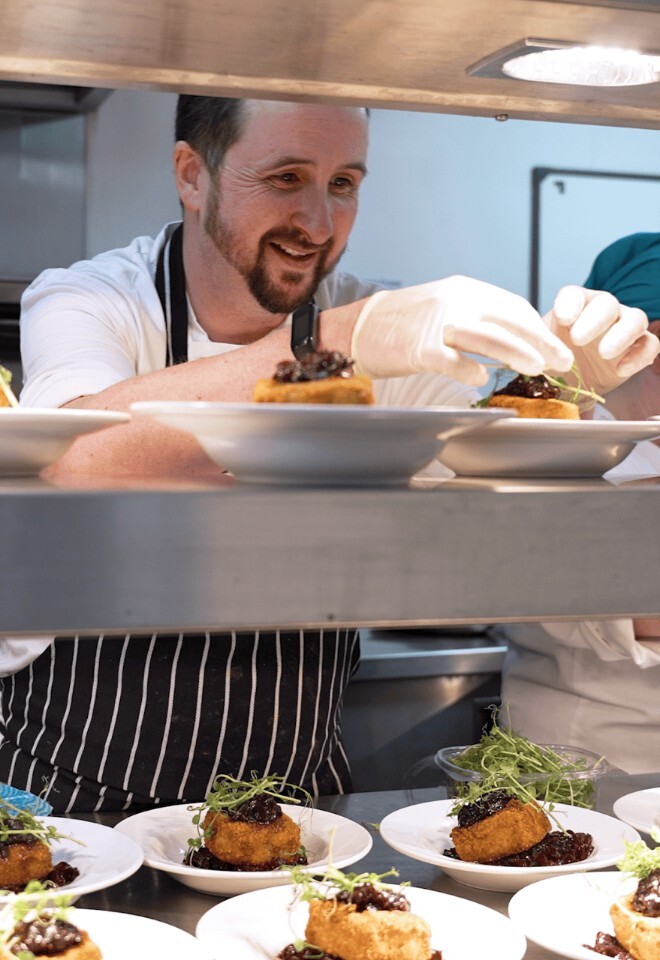 Chefs Preparing Wedding Breakfast