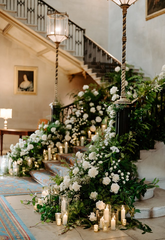 Florals on the Staircase