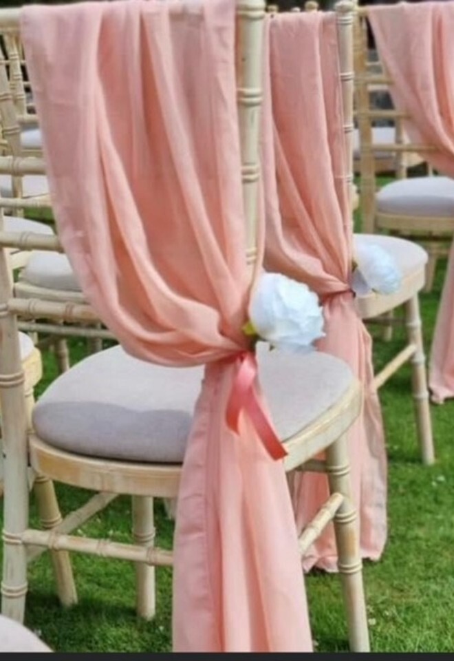 Chiffon Chair Decor
