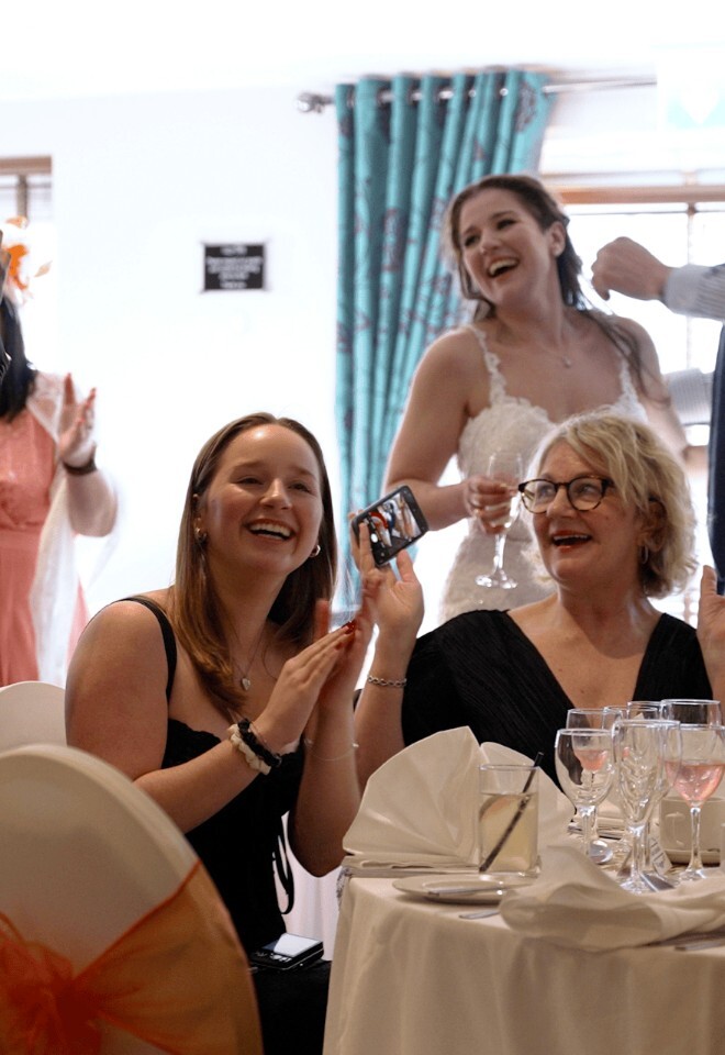 Happy Wedding Guests