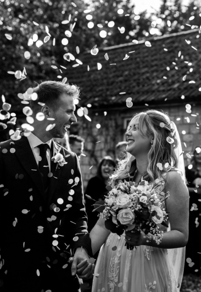 Wedding Confetti shot 