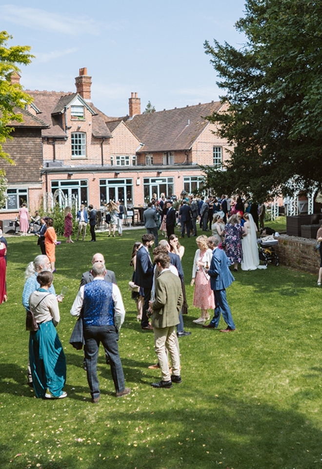 Garden drinks reception 