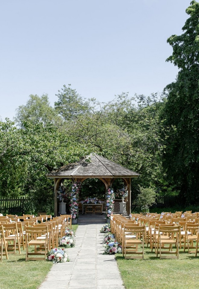 Farmhouse Garden Wedding Ceremony 
