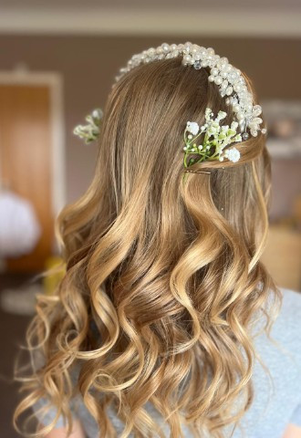 bridal party hair styling Worcestershire