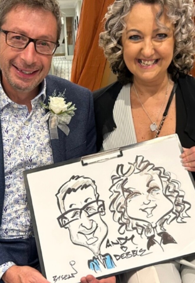 Couple caricature 