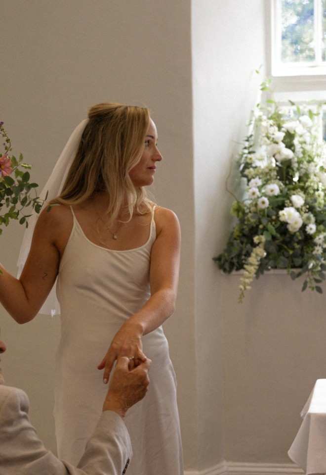 Bride at Cockington Court by Lucinda P Photography