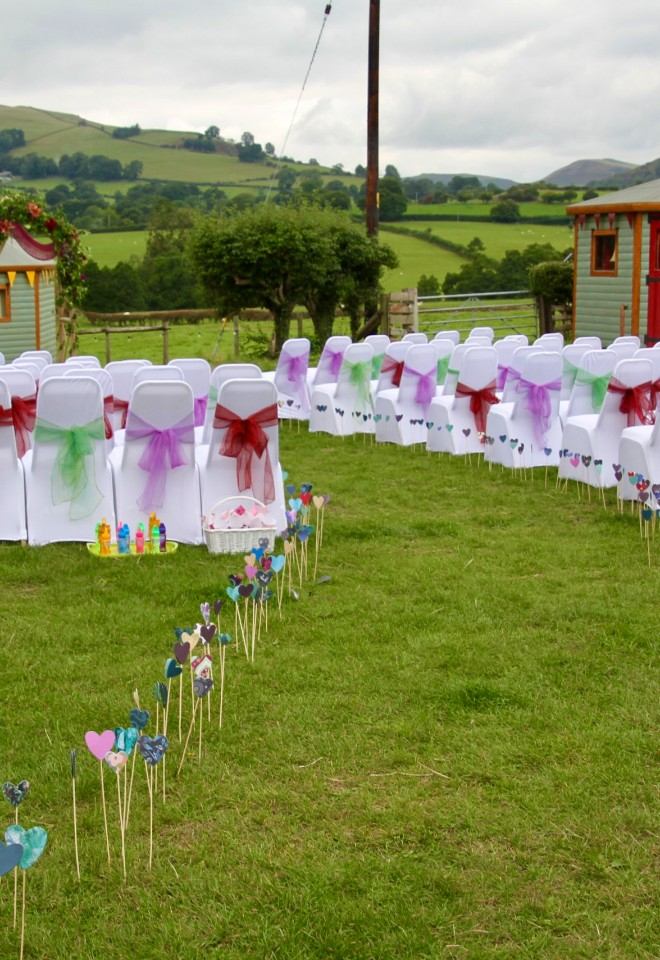 Ready for a ceremony on the yurt field
