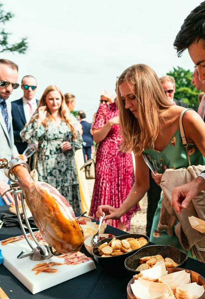 Interactive Food Stations at Farnham Castle