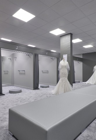 wed2b Surbiton wedding dress fitting room