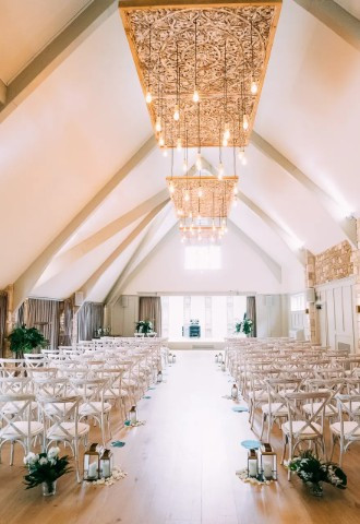 Wedding ceremony space at The Frogmill