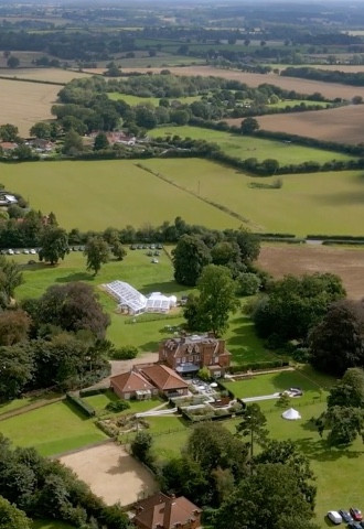 Aerial wedding photography