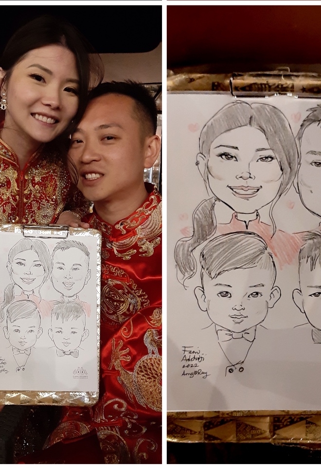 Chinese / Oriental Wedding Caricature Entertainment London