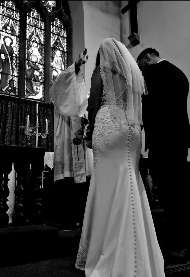 Church wedding ceremony