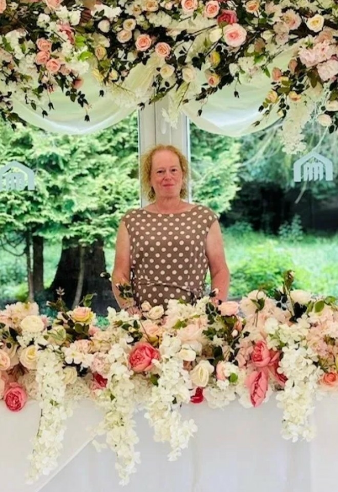 floral wedding venue