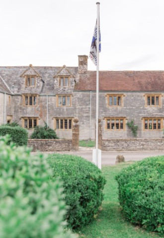 The outside of Midelney Manor Wedding Venue