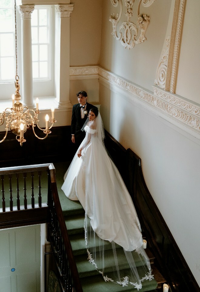 Couple on the stairs