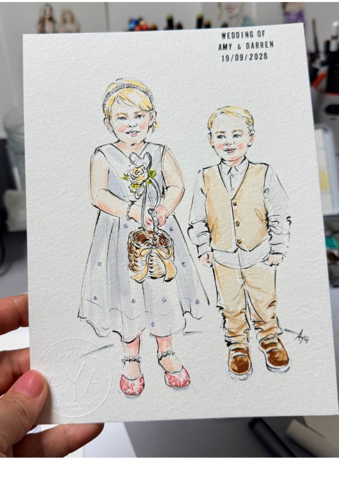 ILLUSTRATION CREATED AFTER THE WEDDING