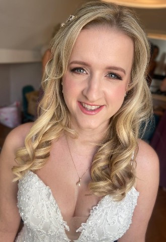 Bridal hair & make up for wedding at The Pear Tree at Purton, Wiltshire