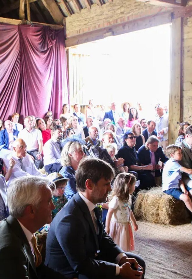 Rustic barn in The Cotswolds for Katherine and Tim