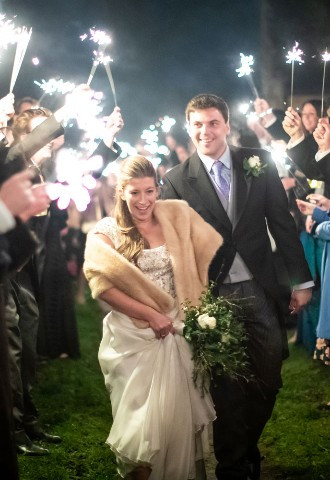 Honour and Pop Christmas wedding