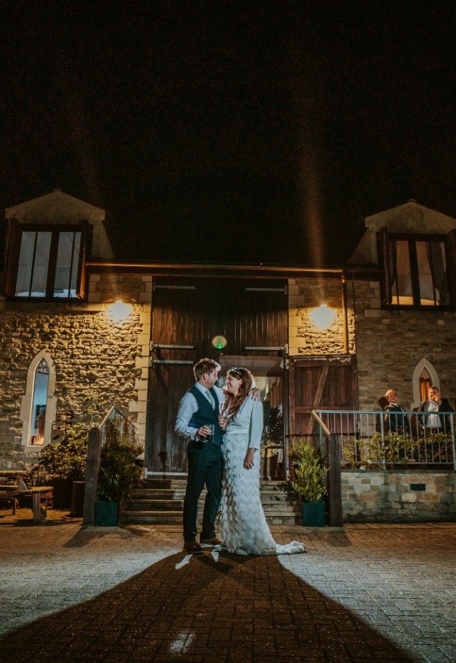 Night time wedding
