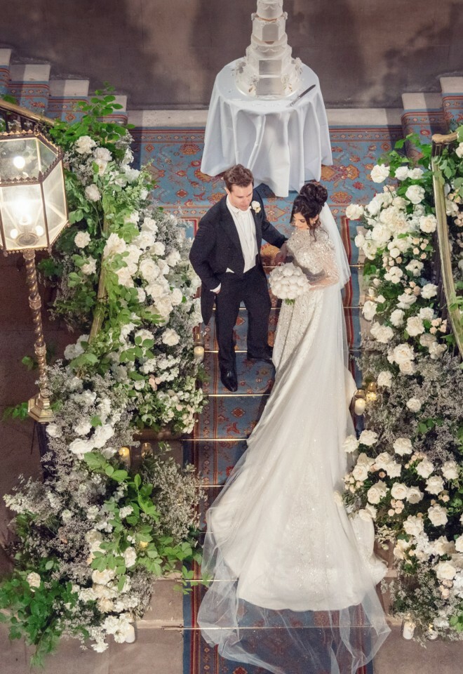 Couple on staircase