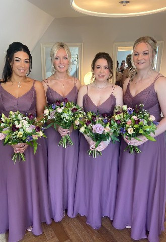 Bridal party wedding hair & make up for The Pear Tree at Purton, Wiltshire