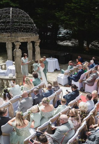 Sheila of Pure Silk  Ceremonies delivering a Commitment Ceremony at the Liverpool Aigburth Hotel