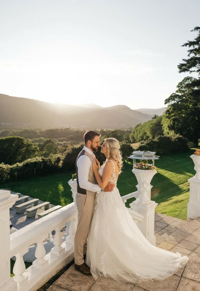 Couple in front of the view