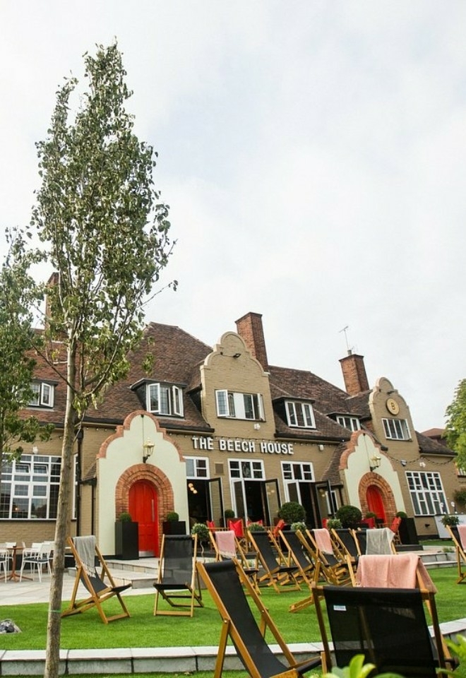 The beech house front view