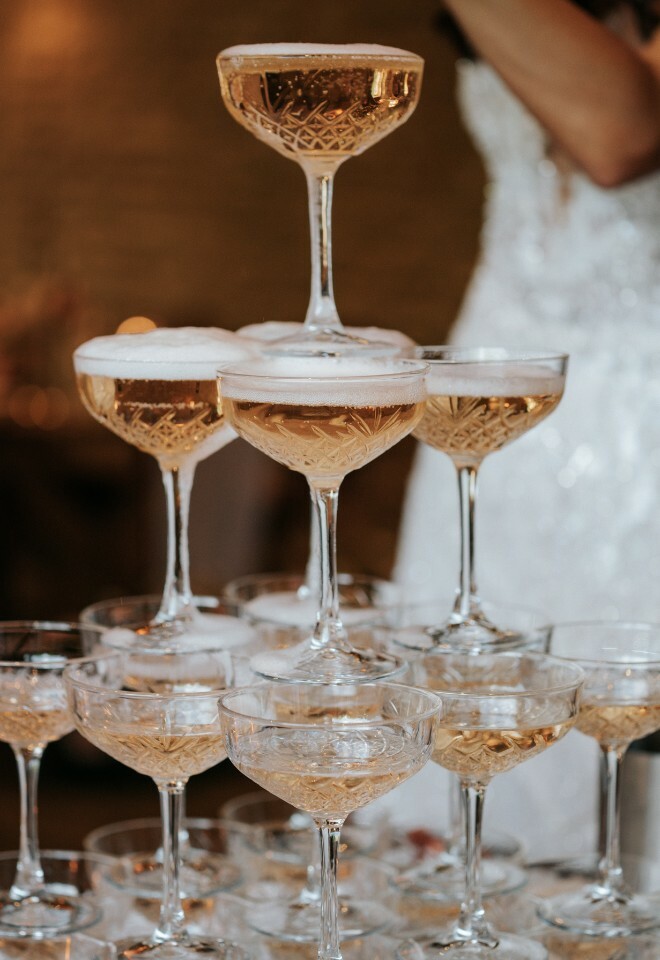 Champagne tower